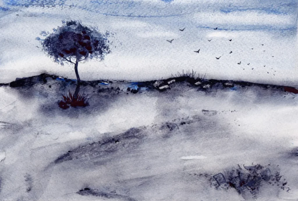Watercolour on paper