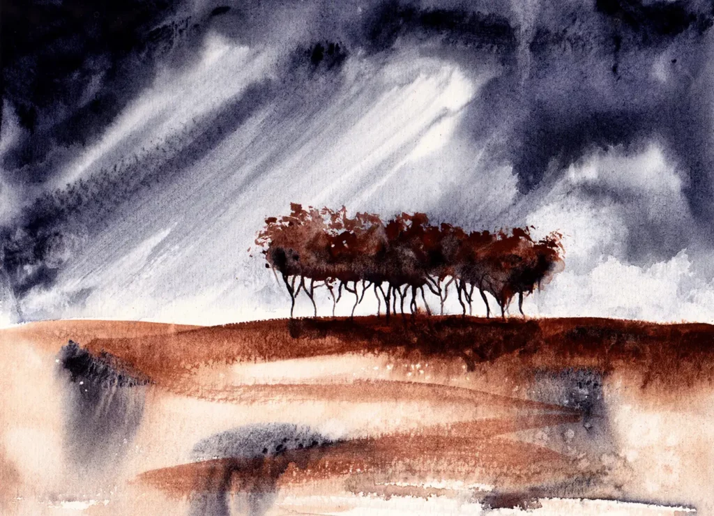 Watercolour on paper